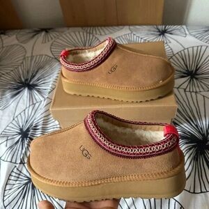 UGG Tan and Red Women's Shoes